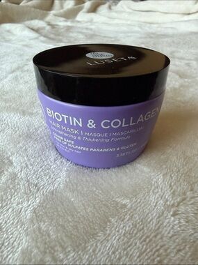 LUSETA Biotin & Collagen Hair Mask, Thickening Formula 3.38 fl oz/100 ml Sealed